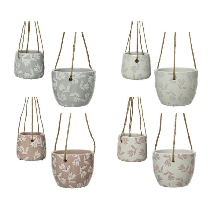 SET 2 VASI CON CORDA DEC FIORI